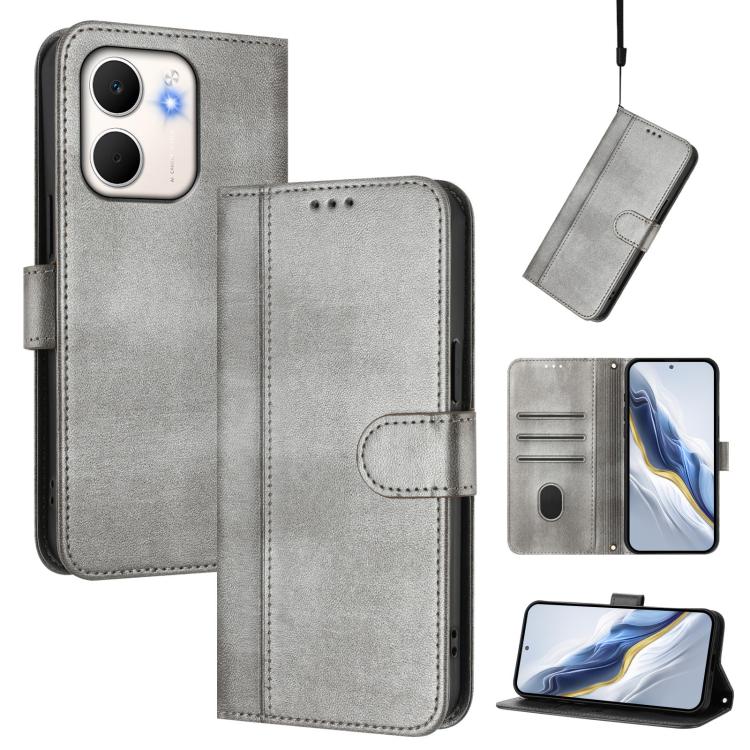 Line Splicing Buckle Retro Leather Phone Case, For OPPO A6 GT 5G, For OPPO Find X9 Pro, For OPPO K13 Turbo / K13 Turbo Pro, For OPPO Reno14 F 5G, For OPPO A5x 5G / 4G Global, For OPPO A5 5G Global