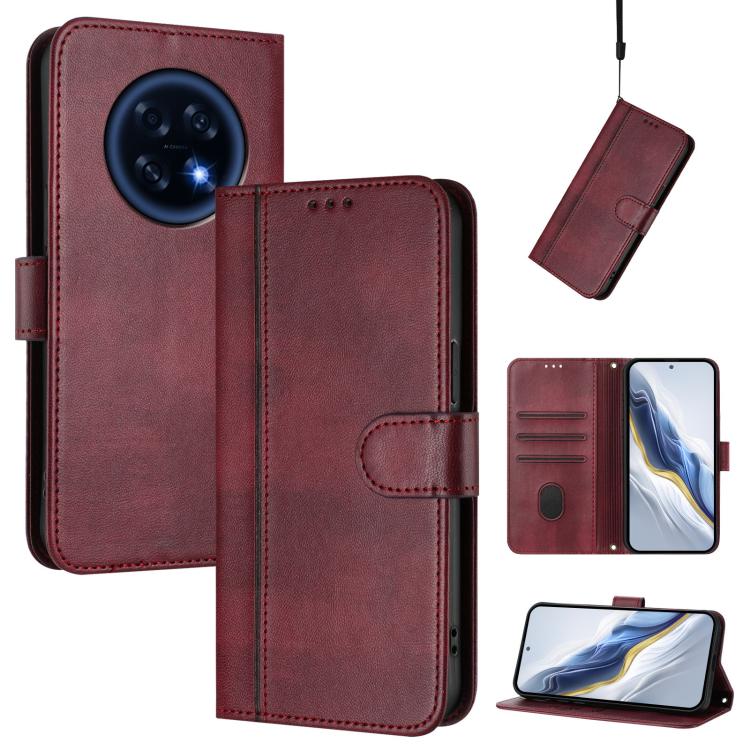 Line Splicing Buckle Retro Leather Phone Case, For OPPO A6 GT 5G, For OPPO Find X9 Pro, For OPPO K13 Turbo / K13 Turbo Pro, For OPPO Reno14 F 5G, For OPPO A5x 5G / 4G Global, For OPPO A5 5G Global