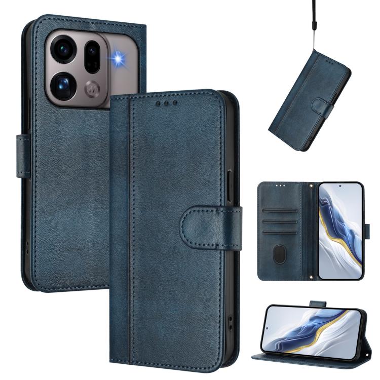 Line Splicing Buckle Retro Leather Phone Case, For OPPO Reno13 F 5G Global / 4G India, For OPPO Reno16 F 5G / Reno16 FS 5G, For OPPO Reno16 5G / Reno16 Pro 5G Global, For OPPO Find X9s Pro, For OPPO Find X9 Ultra, For OPPO Find X9