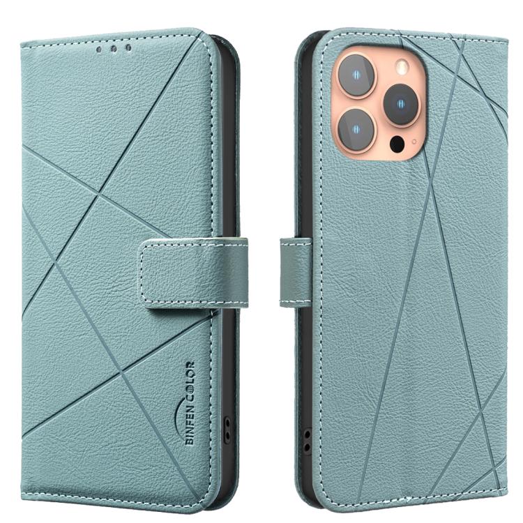 Geometric Pattern RFID Leather Phone Case, For iPhone 16, For iPhone 15 Pro Max, For iPhone 15 Pro, For iPhone 14 Plus / 15 Plus, For iPhone 15, For iPhone 13 / 14, For iPhone 14 Pro, For iPhone 14 Pro Max