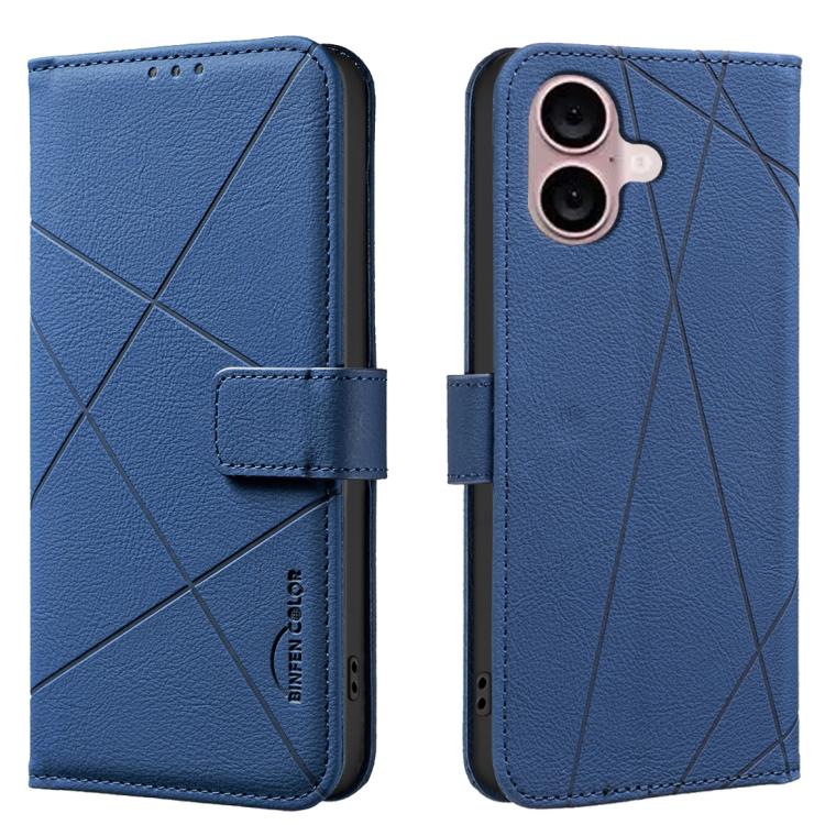 Geometric Pattern RFID Leather Phone Case, For iPhone 16, For iPhone 15 Pro Max, For iPhone 15 Pro, For iPhone 14 Plus / 15 Plus, For iPhone 15, For iPhone 13 / 14, For iPhone 14 Pro, For iPhone 14 Pro Max