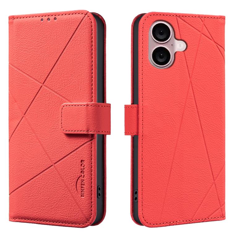 Geometric Pattern RFID Leather Phone Case, For iPhone 16, For iPhone 15 Pro Max, For iPhone 15 Pro, For iPhone 14 Plus / 15 Plus, For iPhone 15, For iPhone 13 / 14, For iPhone 14 Pro, For iPhone 14 Pro Max