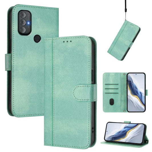 Line Splicing Buckle Retro Leather Phone Case, For Motorola Moto G Power 2022, For Motorola Moto G71 5G, For Motorola Moto G60 / G40 Fusion, For Motorola Moto G30 / G20 / G10, For Motorola Moto E7 Power 2021, For Motorola Moto One 5G Ace 2021