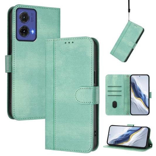 Line Splicing Buckle Retro Leather Phone Case, For Motorola Moto G85 5G, For Motorola Moto G53 5G / G13 4G / G23 4G, For Motorola Moto G24 Power 4G India, For Motorola Moto G Play 5G 2024 Global, For Motorola Moto G Stylus 5G 2024                      ...