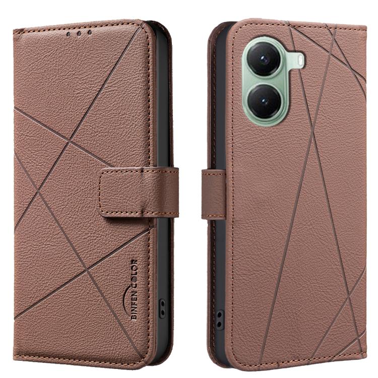 Geometric Pattern RFID Leather Phone Case, For Redmi Turbo 4, For Redmi 14C, For Redmi Note 14 5G, For Redmi Note 14 Pro 4G, For Redmi Note 14 4G 16.25mm, For Redmi Note 14 Pro 5G / 14 Pro+ 5G, For Redmi A3, For Redmi Note 13 Pro 4G