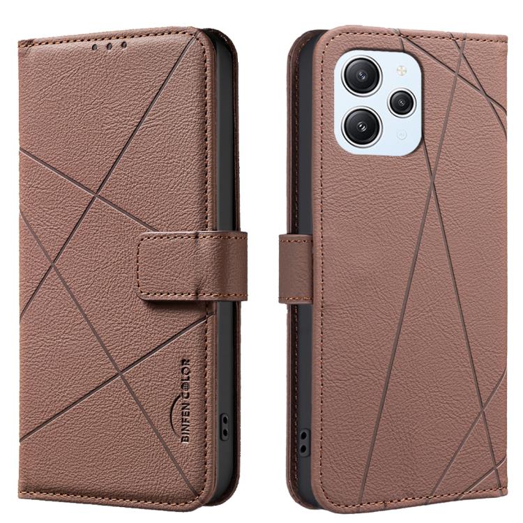 Geometric Pattern RFID Leather Phone Case, For Redmi 12 4G, For Redmi Note 12 Turbo, For Redmi Note 11 / 11S / 12S 6.43inch, For Redmi Note 12 4G, For Redmi 12C, For Redmi Note 12 Pro+ Global, For Redmi Note 12 Pro 5G Global, For Redmi Note 12 5G Global
