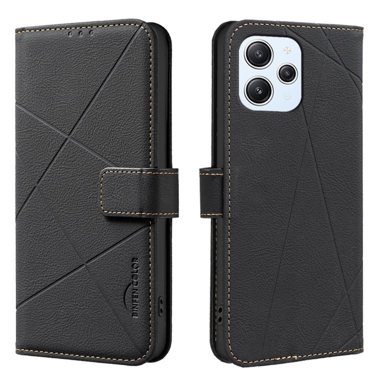 Geometric Pattern RFID Leather Phone Case, For Redmi 12 4G, For Redmi Note 12 Turbo, For Redmi Note 11 / 11S / 12S 6.43inch, For Redmi Note 12 4G, For Redmi 12C, For Redmi Note 12 Pro+ Global, For Redmi Note 12 Pro 5G Global, For Redmi Note 12 5G Global