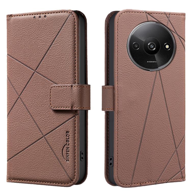 Geometric Pattern RFID Leather Phone Case, For Redmi Note 14 4G 16.25mm, For Redmi Note 14 Pro 5G / 14 Pro+ 5G, For Redmi A3, For Redmi Note 13 Pro 4G, For Redmi Note 13 4G, For Redmi K70E, For Redmi Note 13 5G, For Redmi 13C