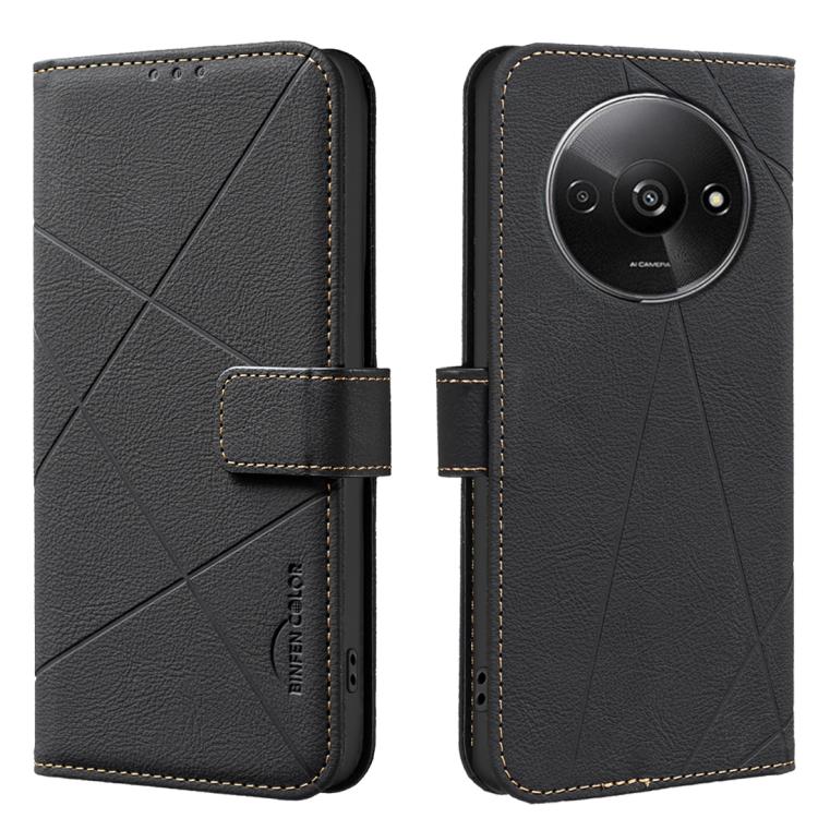 Geometric Pattern RFID Leather Phone Case, For Redmi Note 14 4G 16.25mm, For Redmi Note 14 Pro 5G / 14 Pro+ 5G, For Redmi A3, For Redmi Note 13 Pro 4G, For Redmi Note 13 4G, For Redmi K70E, For Redmi Note 13 5G, For Redmi 13C