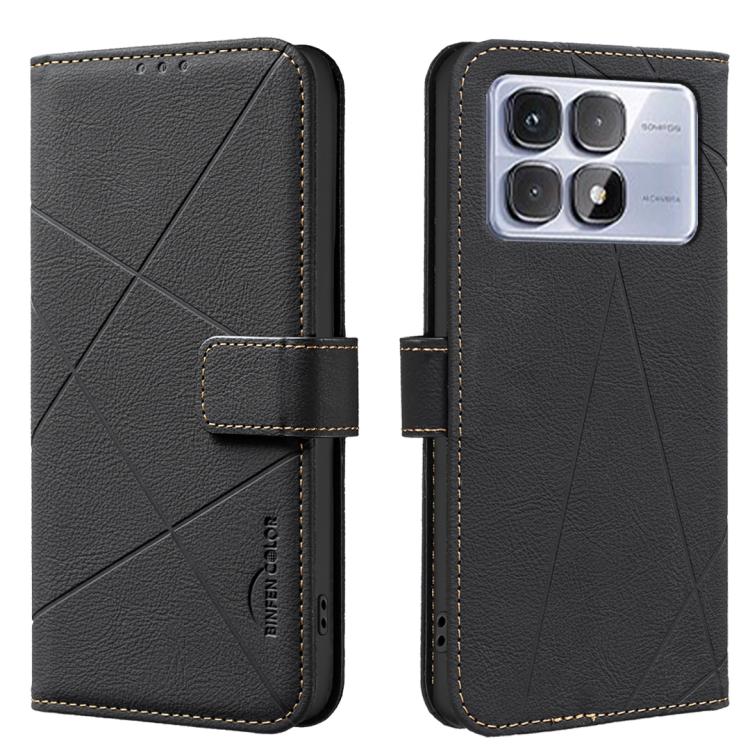 Geometric Pattern RFID Leather Phone Case, For Redmi Note 13 Pro+ 5G, For Redmi Note 13 Pro 5G, For Redmi K60 Ultra, For Redmi K70 / K70 Pro, For Redmi 12 4G, For Redmi Note 12 Turbo, For Redmi Note 11 / 11S / 12S 6.43inch, For Redmi Note 12 4G