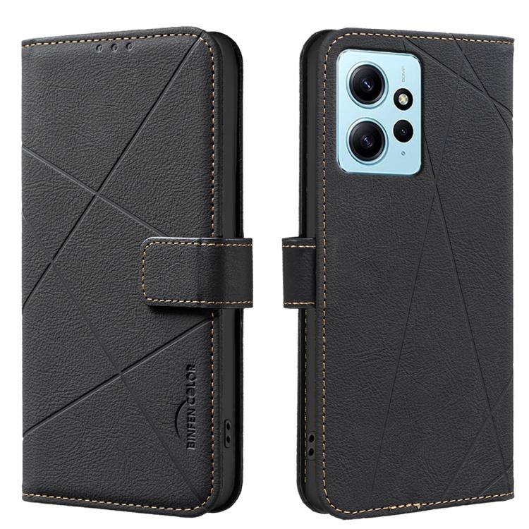Geometric Pattern RFID Leather Phone Case, For Redmi Note 13 Pro+ 5G, For Redmi Note 13 Pro 5G, For Redmi K60 Ultra, For Redmi K70 / K70 Pro, For Redmi 12 4G, For Redmi Note 12 Turbo, For Redmi Note 11 / 11S / 12S 6.43inch, For Redmi Note 12 4G
