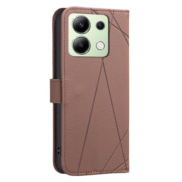 Geometric Pattern RFID Leather Phone Case, For Redmi Note 13 4G, For Redmi K70E, For Redmi Note 13 5G, For Redmi 13C, For Redmi Note 13 Pro+ 5G, For Redmi Note 13 Pro 5G, For Redmi K60 Ultra, For Redmi K70 / K70 Pro