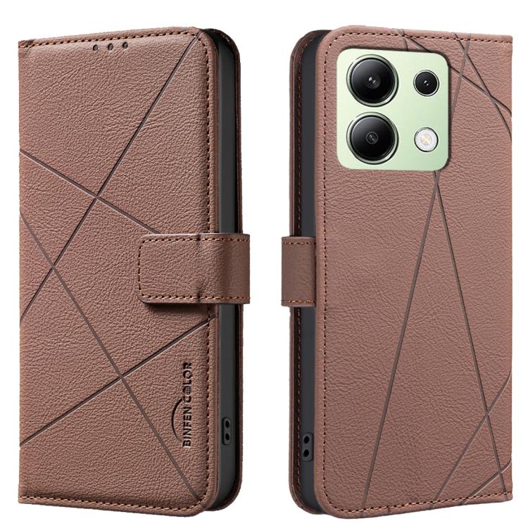 Geometric Pattern RFID Leather Phone Case, For Redmi Note 13 4G, For Redmi K70E, For Redmi Note 13 5G, For Redmi 13C, For Redmi Note 13 Pro+ 5G, For Redmi Note 13 Pro 5G, For Redmi K60 Ultra, For Redmi K70 / K70 Pro