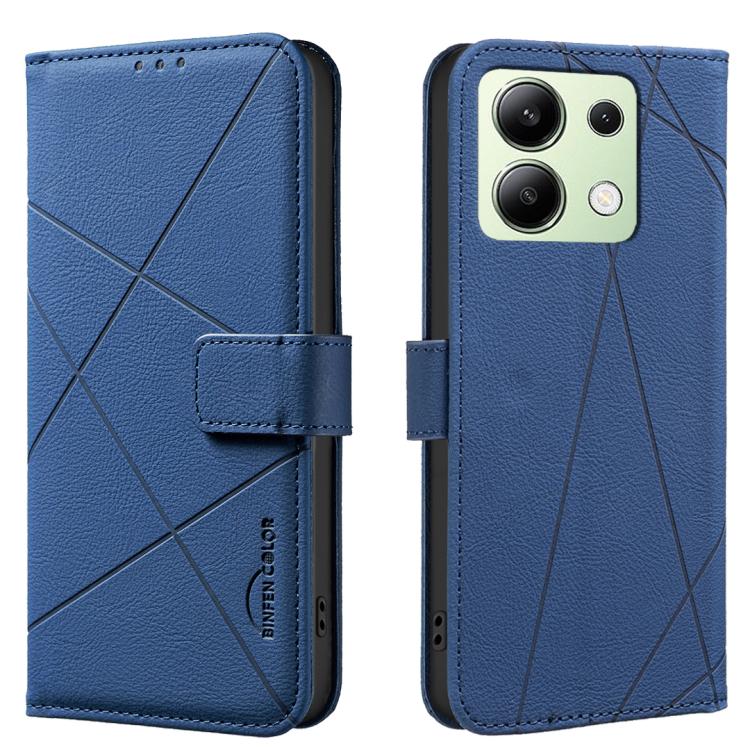 Geometric Pattern RFID Leather Phone Case, For Redmi Note 13 4G, For Redmi K70E, For Redmi Note 13 5G, For Redmi 13C, For Redmi Note 13 Pro+ 5G, For Redmi Note 13 Pro 5G, For Redmi K60 Ultra, For Redmi K70 / K70 Pro