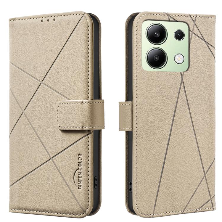 Geometric Pattern RFID Leather Phone Case, For Redmi Note 13 4G, For Redmi K70E, For Redmi Note 13 5G, For Redmi 13C, For Redmi Note 13 Pro+ 5G, For Redmi Note 13 Pro 5G, For Redmi K60 Ultra, For Redmi K70 / K70 Pro