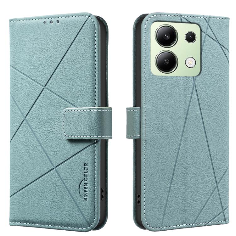 Geometric Pattern RFID Leather Phone Case, For Redmi Note 13 4G, For Redmi K70E, For Redmi Note 13 5G, For Redmi 13C, For Redmi Note 13 Pro+ 5G, For Redmi Note 13 Pro 5G, For Redmi K60 Ultra, For Redmi K70 / K70 Pro