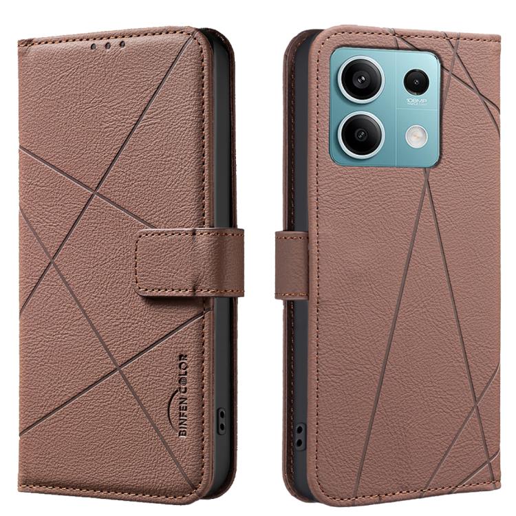 Geometric Pattern RFID Leather Phone Case, For Redmi Note 14 4G 16.25mm, For Redmi Note 14 Pro 5G / 14 Pro+ 5G, For Redmi A3, For Redmi Note 13 Pro 4G, For Redmi Note 13 4G, For Redmi K70E, For Redmi Note 13 5G, For Redmi 13C