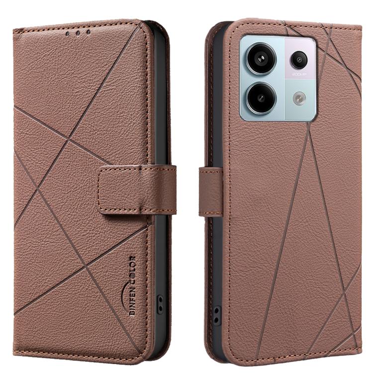 Geometric Pattern RFID Leather Phone Case, For Redmi Note 13 Pro+ 5G, For Redmi Note 13 Pro 5G, For Redmi K60 Ultra, For Redmi K70 / K70 Pro, For Redmi 12 4G, For Redmi Note 12 Turbo, For Redmi Note 11 / 11S / 12S 6.43inch, For Redmi Note 12 4G