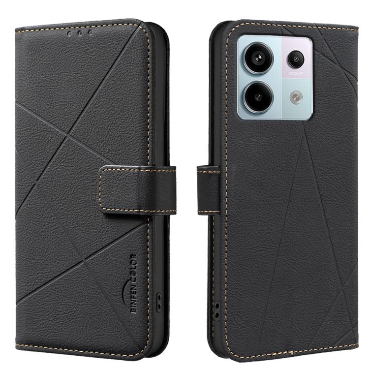 Geometric Pattern RFID Leather Phone Case, For Redmi Note 13 Pro+ 5G, For Redmi Note 13 Pro 5G, For Redmi K60 Ultra, For Redmi K70 / K70 Pro, For Redmi 12 4G, For Redmi Note 12 Turbo, For Redmi Note 11 / 11S / 12S 6.43inch, For Redmi Note 12 4G