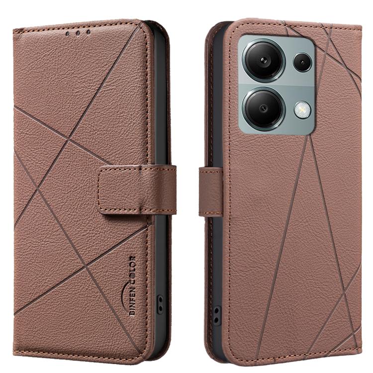 Geometric Pattern RFID Leather Phone Case, For Redmi Note 14 4G 16.25mm, For Redmi Note 14 Pro 5G / 14 Pro+ 5G, For Redmi A3, For Redmi Note 13 Pro 4G, For Redmi Note 13 4G, For Redmi K70E, For Redmi Note 13 5G, For Redmi 13C