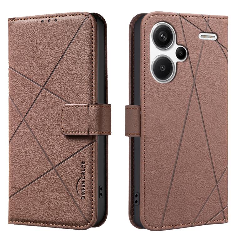 Geometric Pattern RFID Leather Phone Case, For Redmi Note 13 Pro+ 5G, For Redmi Note 13 Pro 5G, For Redmi K60 Ultra, For Redmi K70 / K70 Pro, For Redmi 12 4G, For Redmi Note 12 Turbo, For Redmi Note 11 / 11S / 12S 6.43inch, For Redmi Note 12 4G