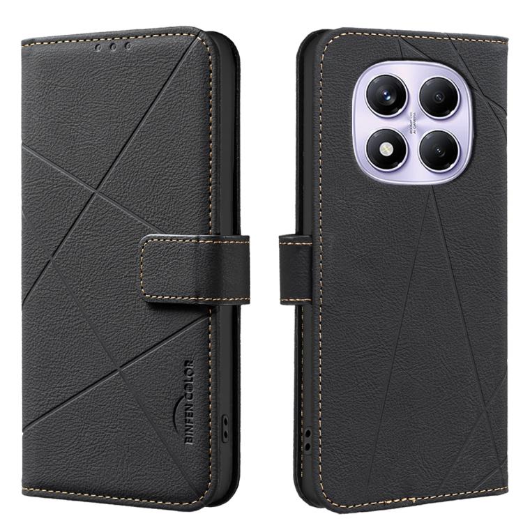 Geometric Pattern RFID Leather Phone Case, For Redmi K90/Poco F8 Pro, For Redmi 15C 5G / 4G EU 173mm, For Redmi 15 5G Global / 15 4G SEA 169.5mm, For Redmi Turbo 4 Pro, For Redmi Turbo 4, For Redmi 14C, For Redmi Note 14 5G, For Redmi Note 14 Pro 4G