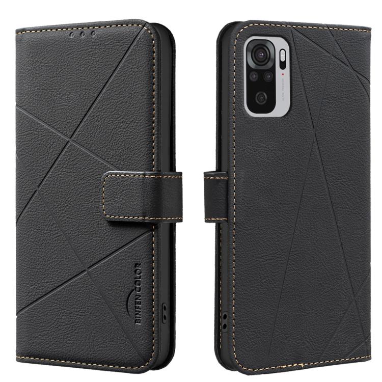 Geometric Pattern RFID Leather Phone Case, For Redmi 12C, For Redmi Note 12 Pro+ Global, For Redmi Note 12 Pro 5G Global, For Redmi Note 12 5G Global, For Redmi Note 11 Pro / 11 Pro 5G Global, For Redmi 10 2022 / Note 11 4G, For Redmi Note 10 5G / 10T ...