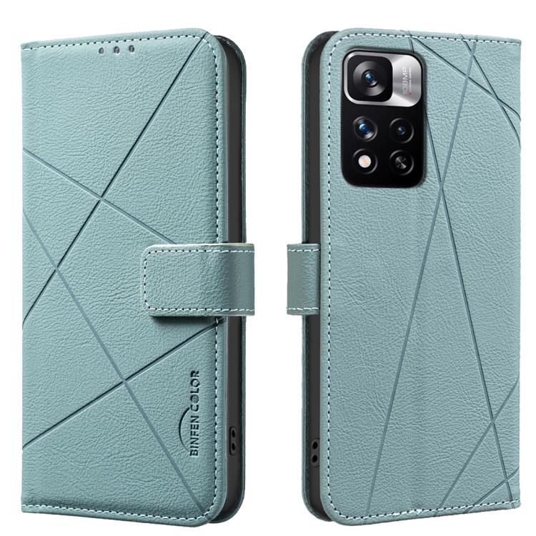 Geometric Pattern RFID Leather Phone Case, For Redmi Note 11 Pro / 11 Pro 5G Global, For Redmi 10 2022 / Note 11 4G, For Redmi Note 10 5G / 10T 5G, For Redmi Note 10 4G / Note 10S, For Redmi Note 10 Pro Max / Note 10 Pro