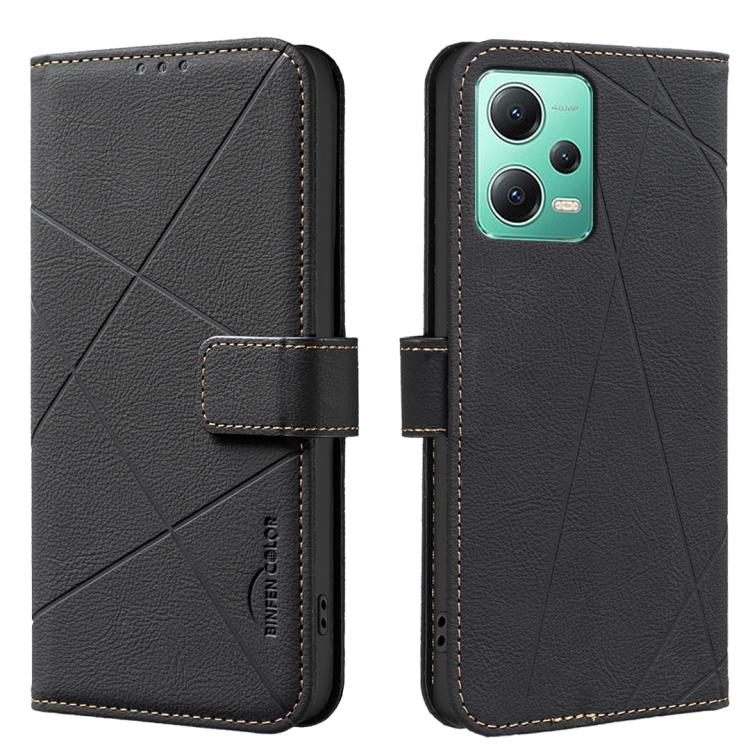 Geometric Pattern RFID Leather Phone Case, For Redmi 12C, For Redmi Note 12 Pro+ Global, For Redmi Note 12 Pro 5G Global, For Redmi Note 12 5G Global, For Redmi Note 11 Pro / 11 Pro 5G Global, For Redmi 10 2022 / Note 11 4G, For Redmi Note 10 5G / 10T ...