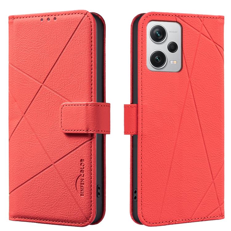 Geometric Pattern RFID Leather Phone Case, For Redmi 12C, For Redmi Note 12 Pro+ Global, For Redmi Note 12 Pro 5G Global, For Redmi Note 12 5G Global, For Redmi Note 11 Pro / 11 Pro 5G Global, For Redmi 10 2022 / Note 11 4G, For Redmi Note 10 5G / 10T ...
