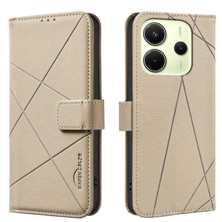 Geometric Pattern RFID Leather Phone Case, For Redmi Note 14 4G 16.25mm, For Redmi Note 14 Pro 5G / 14 Pro+ 5G, For Redmi A3, For Redmi Note 13 Pro 4G, For Redmi Note 13 4G, For Redmi K70E, For Redmi Note 13 5G, For Redmi 13C