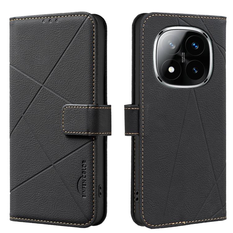Geometric Pattern RFID Leather Phone Case, For Redmi Note 14 4G 16.25mm, For Redmi Note 14 Pro 5G / 14 Pro+ 5G, For Redmi A3, For Redmi Note 13 Pro 4G, For Redmi Note 13 4G, For Redmi K70E, For Redmi Note 13 5G, For Redmi 13C