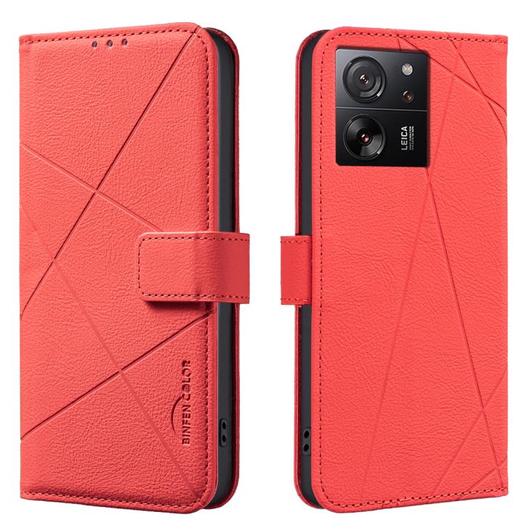 Geometric Pattern RFID Leather Phone Case, For Redmi Note 13 Pro+ 5G, For Redmi Note 13 Pro 5G, For Redmi K60 Ultra, For Redmi K70 / K70 Pro, For Redmi 12 4G, For Redmi Note 12 Turbo, For Redmi Note 11 / 11S / 12S 6.43inch, For Redmi Note 12 4G
