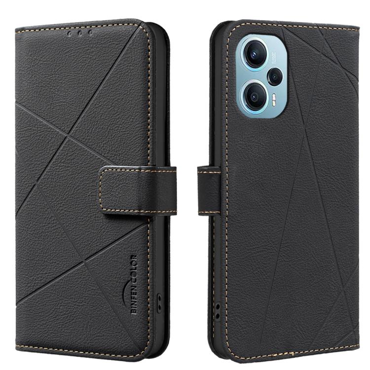Geometric Pattern RFID Leather Phone Case, For Redmi Note 13 Pro+ 5G, For Redmi Note 13 Pro 5G, For Redmi K60 Ultra, For Redmi K70 / K70 Pro, For Redmi 12 4G, For Redmi Note 12 Turbo, For Redmi Note 11 / 11S / 12S 6.43inch, For Redmi Note 12 4G