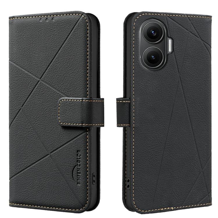 Geometric Pattern RFID Leather Phone Case, For Redmi K90/Poco F8 Pro, For Redmi 15C 5G / 4G EU 173mm, For Redmi 15 5G Global / 15 4G SEA 169.5mm, For Redmi Turbo 4 Pro, For Redmi Turbo 4, For Redmi 14C, For Redmi Note 14 5G, For Redmi Note 14 Pro 4G