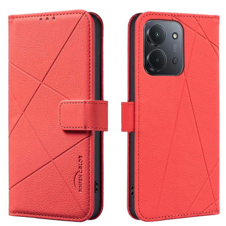 Geometric Pattern RFID Leather Phone Case, For Redmi K90/Poco F8 Pro, For Redmi 15C 5G / 4G EU 173mm, For Redmi 15 5G Global / 15 4G SEA 169.5mm, For Redmi Turbo 4 Pro, For Redmi Turbo 4, For Redmi 14C, For Redmi Note 14 5G, For Redmi Note 14 Pro 4G