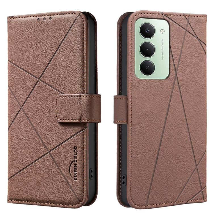 Geometric Pattern RFID Leather Phone Case, For Redmi K90/Poco F8 Pro, For Redmi 15C 5G / 4G EU 173mm, For Redmi 15 5G Global / 15 4G SEA 169.5mm, For Redmi Turbo 4 Pro, For Redmi Turbo 4, For Redmi 14C, For Redmi Note 14 5G, For Redmi Note 14 Pro 4G