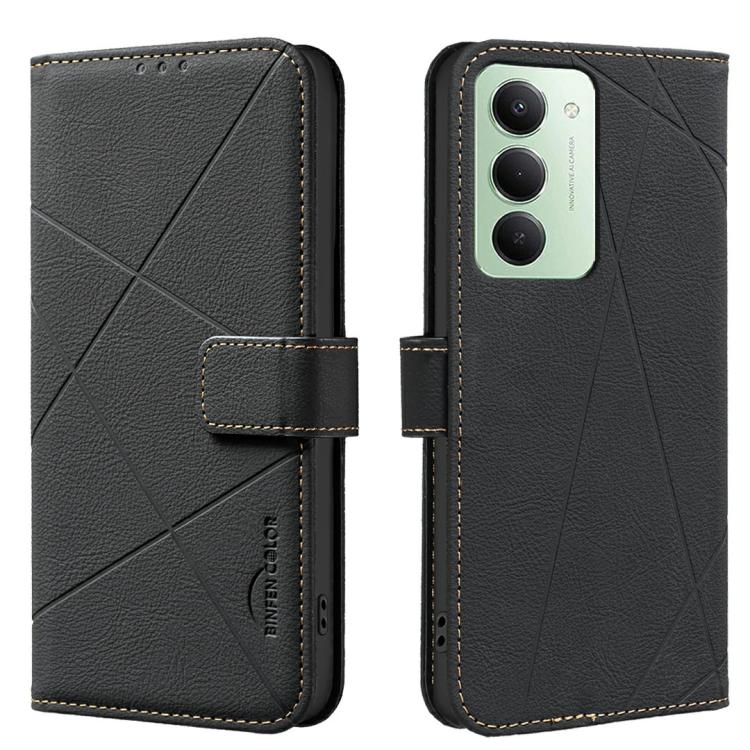 Geometric Pattern RFID Leather Phone Case, For Redmi K90/Poco F8 Pro, For Redmi 15C 5G / 4G EU 173mm, For Redmi 15 5G Global / 15 4G SEA 169.5mm, For Redmi Turbo 4 Pro, For Redmi Turbo 4, For Redmi 14C, For Redmi Note 14 5G, For Redmi Note 14 Pro 4G