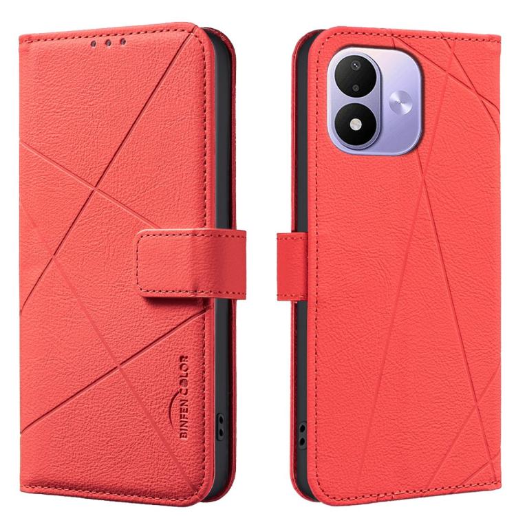 Geometric Pattern RFID Leather Phone Case, For Redmi Note 17 Pro 5G Global 163mm, For Redmi Note 17 Pro+ 5G Global 163mm, For Redmi 17 5G / 4G Global 170mm, For Redmi Note 17 4G Global 171mm, For Redmi K90 Max 5G, For Redmi A7 Pro 171mm / Poco C85x 5G ...