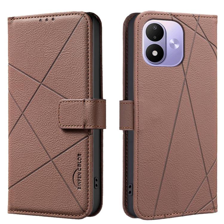 Geometric Pattern RFID Leather Phone Case, For Redmi Note 17 Pro 5G Global 163mm, For Redmi Note 17 Pro+ 5G Global 163mm, For Redmi 17 5G / 4G Global 170mm, For Redmi Note 17 4G Global 171mm, For Redmi K90 Max 5G, For Redmi A7 Pro 171mm / Poco C85x 5G ...