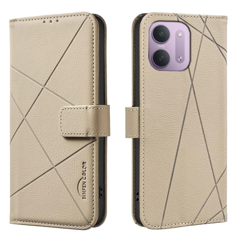 Geometric Pattern RFID Leather Phone Case, For Redmi Note 17 4G Global 169.7mm, For Redmi 15C 5G/4G Global 171/Poco C85 4G, For Redmi Note 17 Pro+ 5G Global 163.4mm, For Redmi Note 17 Pro 5G Global 163.5mm, For Redmi K90 Pro Max/K100 Pro Max 5G        ...