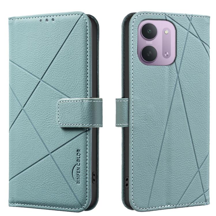 Geometric Pattern RFID Leather Phone Case, For Redmi Note 17 4G Global 169.7mm, For Redmi 15C 5G/4G Global 171/Poco C85 4G, For Redmi Note 17 Pro+ 5G Global 163.4mm, For Redmi Note 17 Pro 5G Global 163.5mm, For Redmi K90 Pro Max/K100 Pro Max 5G        ...