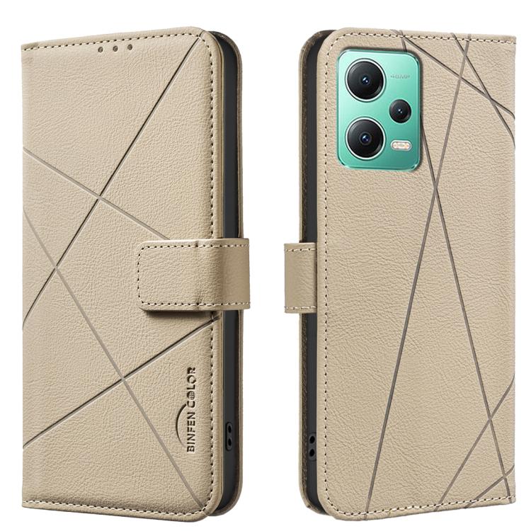 Geometric Pattern RFID Leather Phone Case, For Xiaomi Poco M7 Pro 5G, For Xiaomi Poco X6 Pro, For Xiaomi 13T, For Xiaomi Poco F5 5G, For Xiaomi Poco C55, For Xiaomi Poco X5 Pro, For Xiaomi Poco X5, For Xiaomi Poco M3 Pro