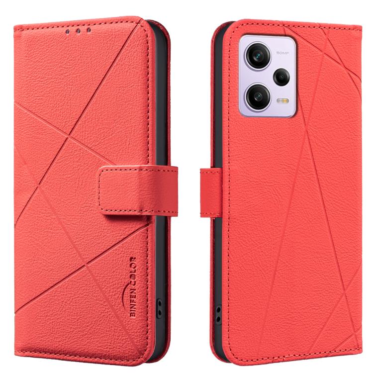 Geometric Pattern RFID Leather Phone Case, For Xiaomi Poco M7 Pro 5G, For Xiaomi Poco X6 Pro, For Xiaomi 13T, For Xiaomi Poco F5 5G, For Xiaomi Poco C55, For Xiaomi Poco X5 Pro, For Xiaomi Poco X5, For Xiaomi Poco M3 Pro
