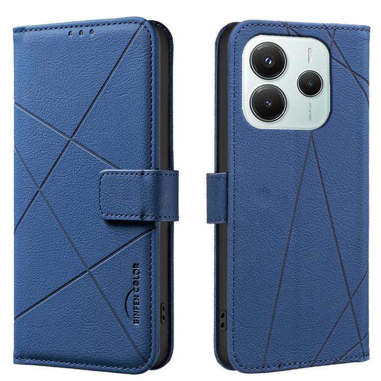 Geometric Pattern RFID Leather Phone Case, For Xiaomi Poco M7 Pro 5G, For Xiaomi Poco X6 Pro, For Xiaomi 13T, For Xiaomi Poco F5 5G, For Xiaomi Poco C55, For Xiaomi Poco X5 Pro, For Xiaomi Poco X5, For Xiaomi Poco M3 Pro