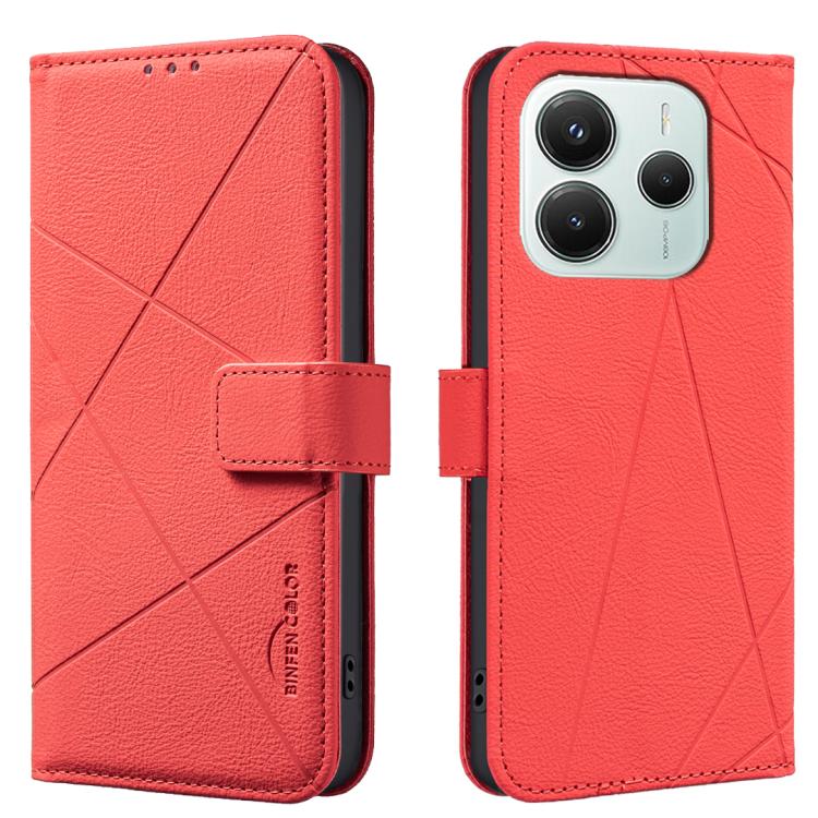 Geometric Pattern RFID Leather Phone Case, For Xiaomi Poco M7 Pro 5G, For Xiaomi Poco X6 Pro, For Xiaomi 13T, For Xiaomi Poco F5 5G, For Xiaomi Poco C55, For Xiaomi Poco X5 Pro, For Xiaomi Poco X5, For Xiaomi Poco M3 Pro