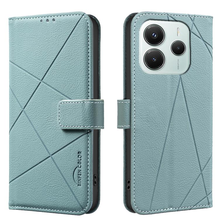 Geometric Pattern RFID Leather Phone Case, For Xiaomi Poco M7 Pro 5G, For Xiaomi Poco X6 Pro, For Xiaomi 13T, For Xiaomi Poco F5 5G, For Xiaomi Poco C55, For Xiaomi Poco X5 Pro, For Xiaomi Poco X5, For Xiaomi Poco M3 Pro