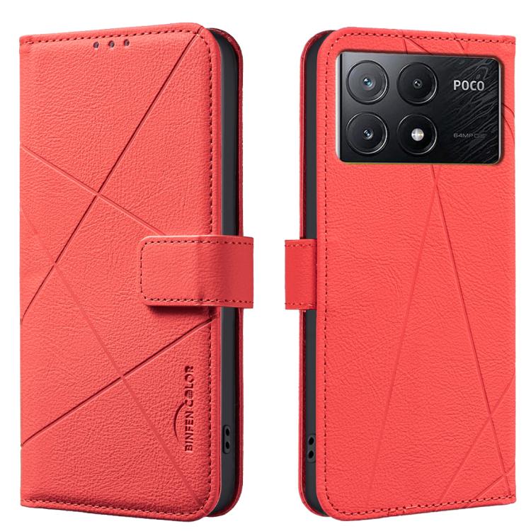 Geometric Pattern RFID Leather Phone Case, For Xiaomi Poco M7 Pro 5G, For Xiaomi Poco X6 Pro, For Xiaomi 13T, For Xiaomi Poco F5 5G, For Xiaomi Poco C55, For Xiaomi Poco X5 Pro, For Xiaomi Poco X5, For Xiaomi Poco M3 Pro