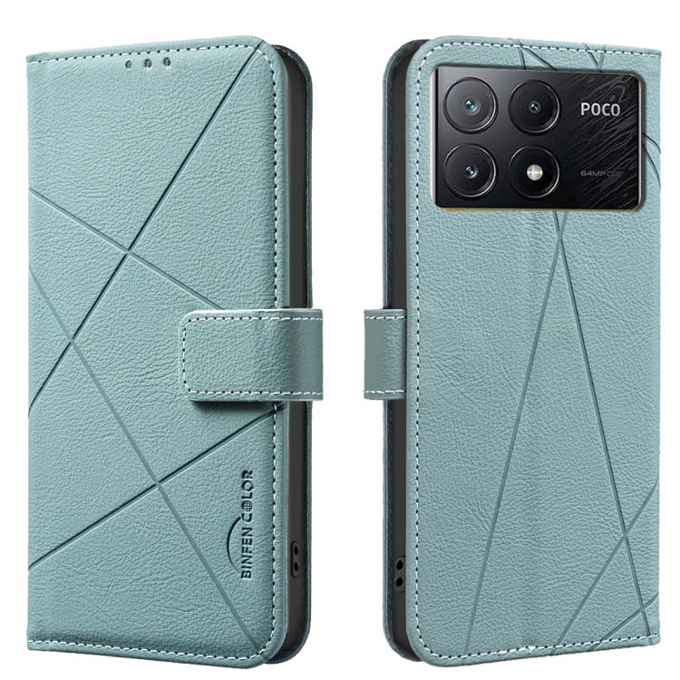 Geometric Pattern RFID Leather Phone Case, For Xiaomi Poco M7 Pro 5G, For Xiaomi Poco X6 Pro, For Xiaomi 13T, For Xiaomi Poco F5 5G, For Xiaomi Poco C55, For Xiaomi Poco X5 Pro, For Xiaomi Poco X5, For Xiaomi Poco M3 Pro
