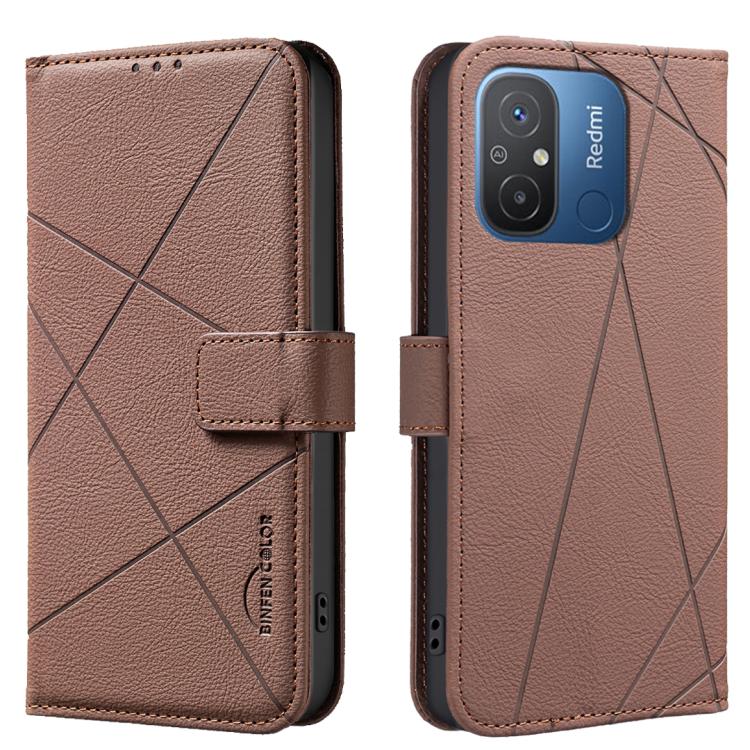 Geometric Pattern RFID Leather Phone Case, For Xiaomi Poco M7 Pro 5G, For Xiaomi Poco X6 Pro, For Xiaomi 13T, For Xiaomi Poco F5 5G, For Xiaomi Poco C55, For Xiaomi Poco X5 Pro, For Xiaomi Poco X5, For Xiaomi Poco M3 Pro